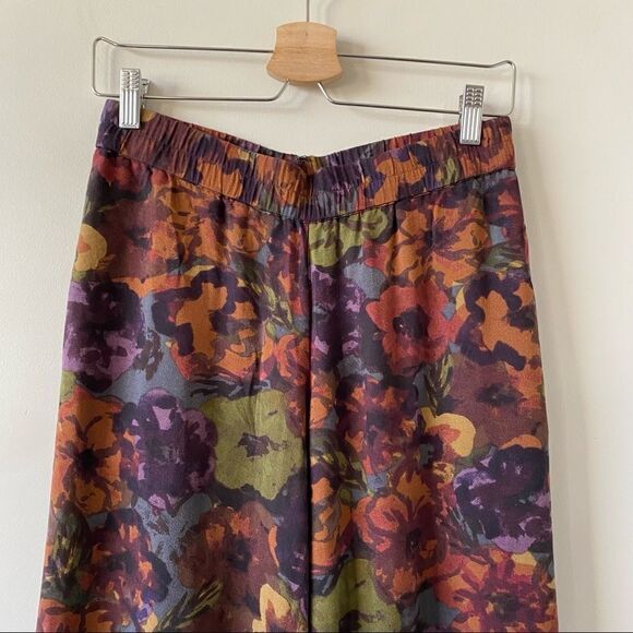 Anthropologie-Cartonnier Moody Floral Boutique Wide Leg High Rise Pants - Picture 6 of 12